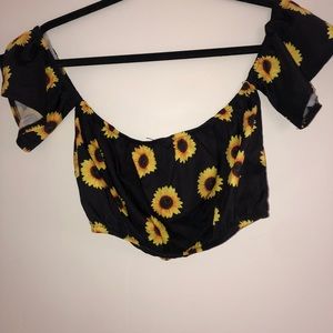 Zaful floral crop top
